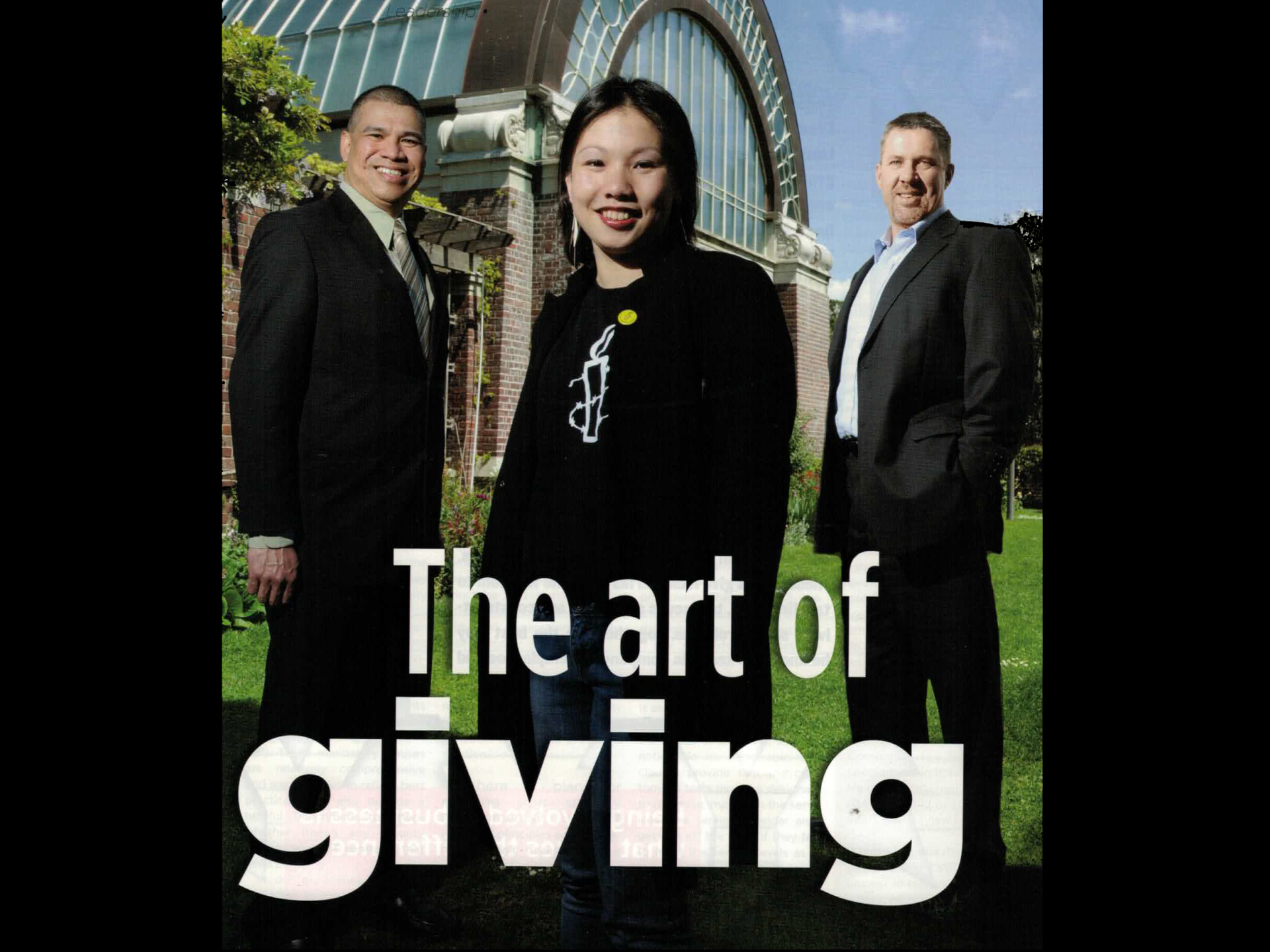 Scan of the cover of CIO magazine. I am standing with the other two CIOs in the article