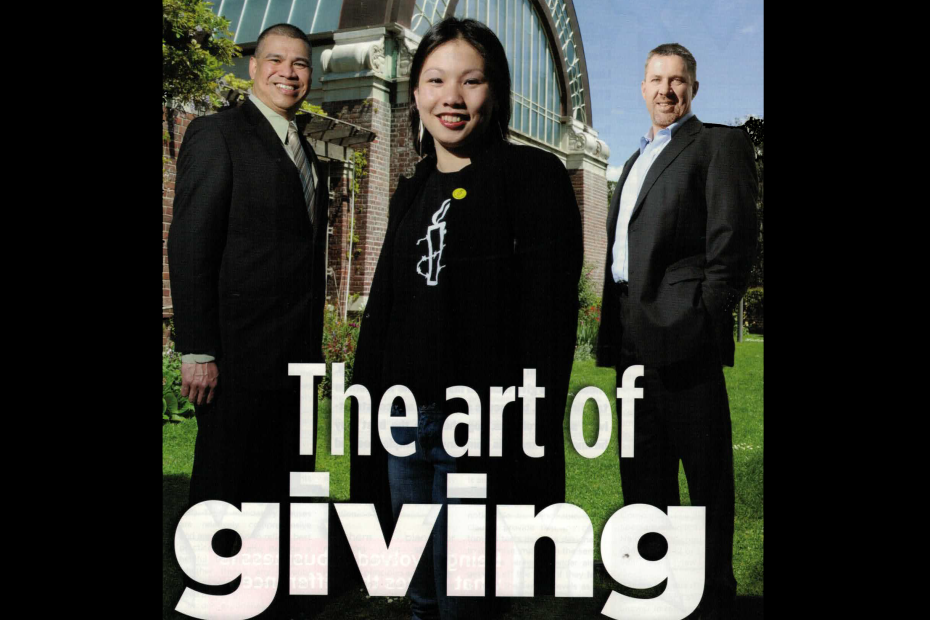 Scan of the cover of CIO magazine. I am standing with the other two CIOs in the article