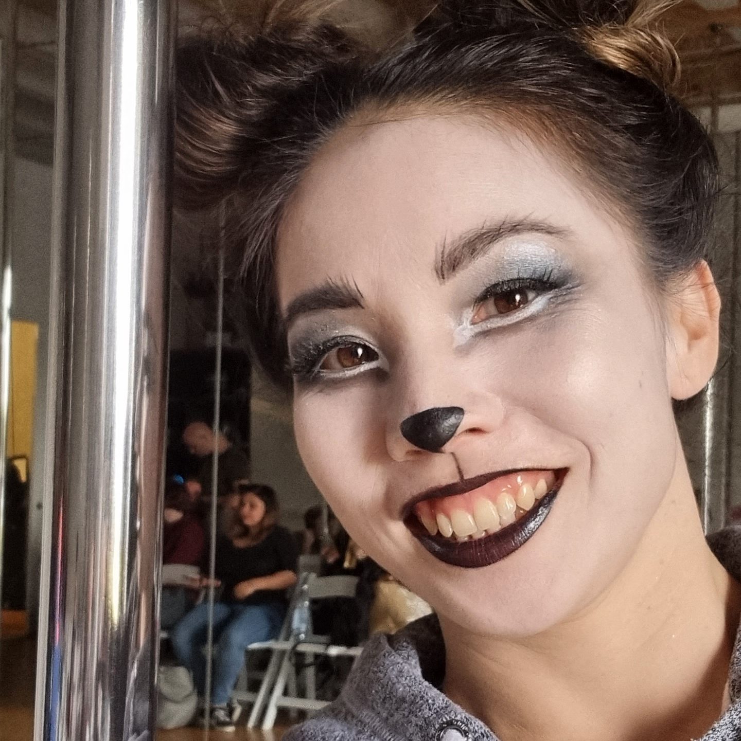 Photo of Vivian Chandra in Panda makeup