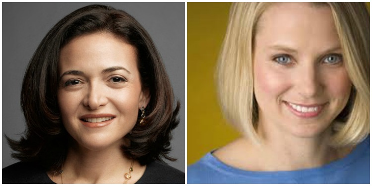 Sheryl Sandberg and Marissa Mayer