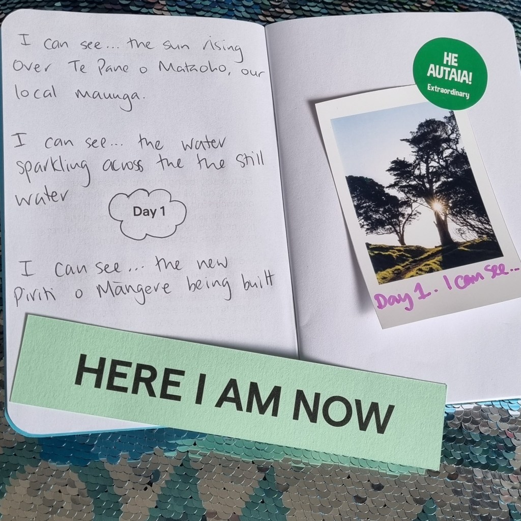 photo of Day 1 of my mindfulness journal